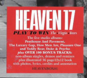 HEAVEN 17 - PLAY TO WIN THE VIRGIN YEARS (10 x CD) BOX SET