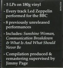 Load image into Gallery viewer, LED ZEPPELIN - THE COMPLETE BBC SESSIONS (5 xLP) BOX SET VINYL
