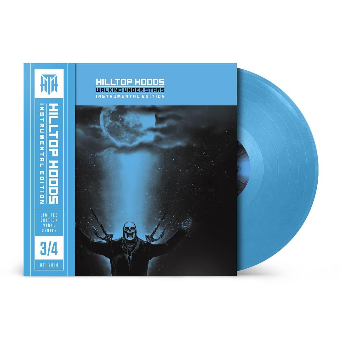 HILTOP HOODS - WALKING UNDER THE STARS (INSTRUMENTAL VERSION) (BLUE COLOURED) (2LP) VINYL