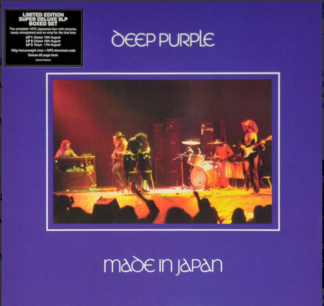 DEEP PURPLE - MADE IN JAPAN ( 3 x ALBUM) VINYL BOX SET