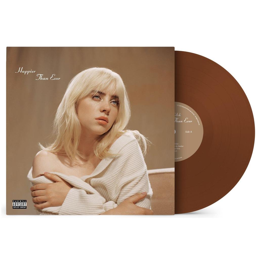 BILLIE EILISH - HAPPIER THAN EVER (BROWN COLOURED) VINYL