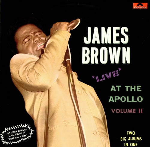 JAMES BROWN - LIVE AT THE APOLLO (2LP) VINYL