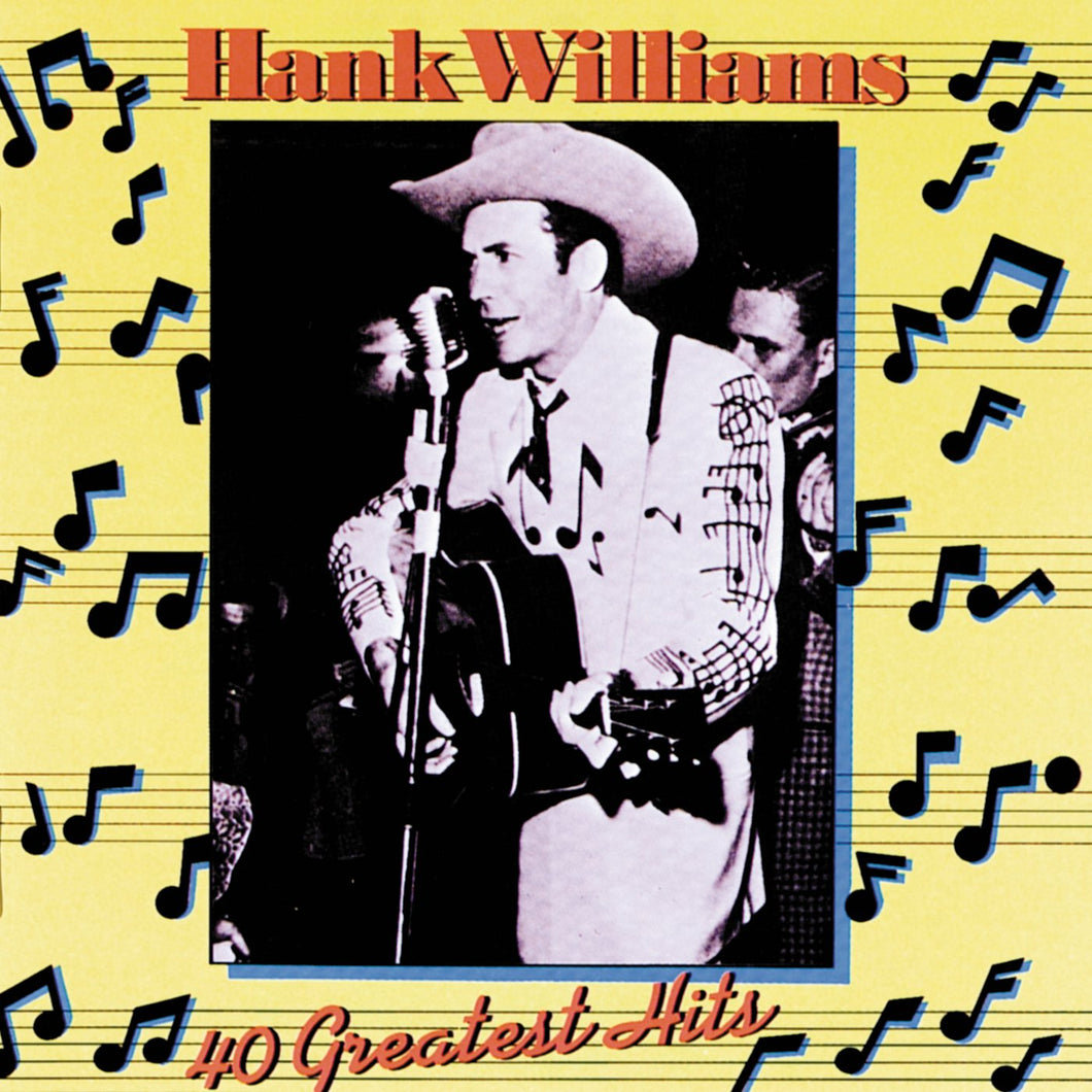 HANK WILLIAMS - 40 GREATEST HITS (2LP) VINYL