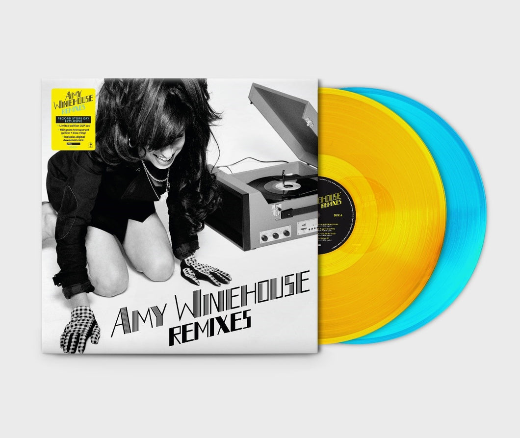 AMY WINEHOUSE - REMIXES (YELLOW AND BLUE COLOURED) (2LP) VINYL RSD 2021