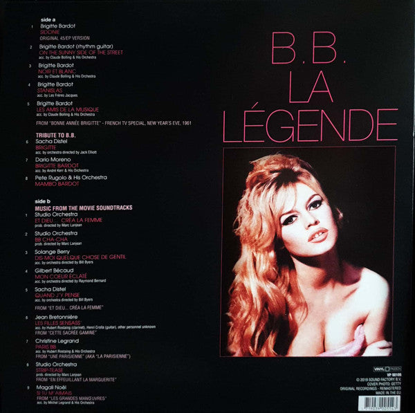 BRIGITTE BARDOT - B.B. LA LEGENDE (PINK COLOURED) VINYL