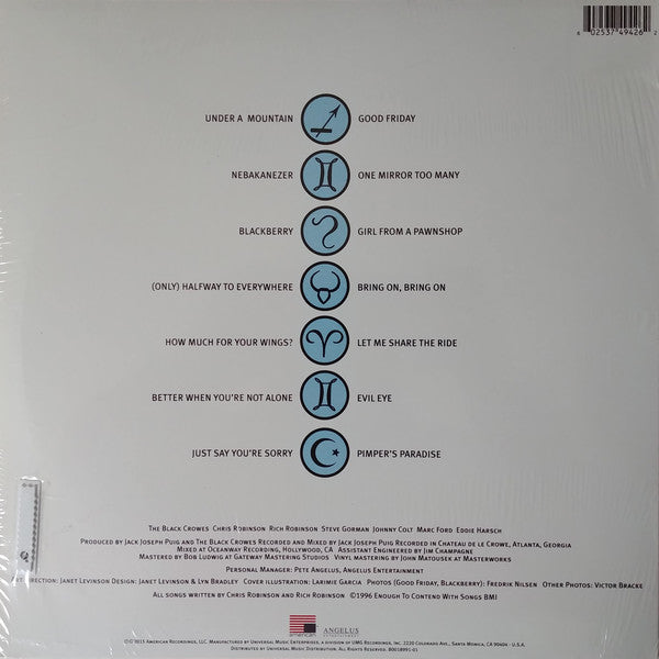 BLACK CROWES - THREE SNAKES AND ONE CHARM (2LP) VINYL