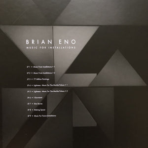 BRIAN ENO - MUSIC FOR INSTALLATIONS (9LP) VINYL BOX SET