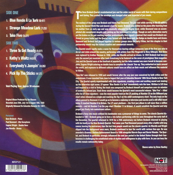 DAVE BRUBECK QUARTET - TIME OUT VINYL
