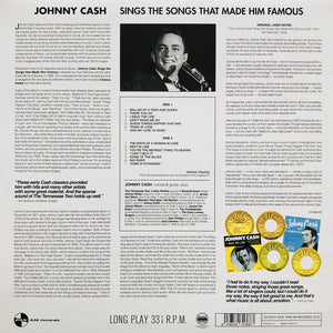 JOHNNY CASH - SINGS SONGS THAT MADE HIM FAMOUS VINYL