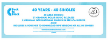 Load image into Gallery viewer, ABBA ‎– THE SINGLES (40 YEARS - 40 SINGLES) 7&quot; BOX SET VINYL
