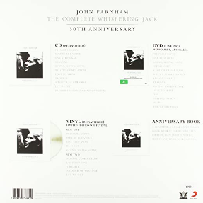 JOHN FARNHAM ‎– THE COMPLETE WHISPERING JACK (30TH ANNIVERSARY) NUMBERED LTD EDN BOX SET VINYL + CD, DVD