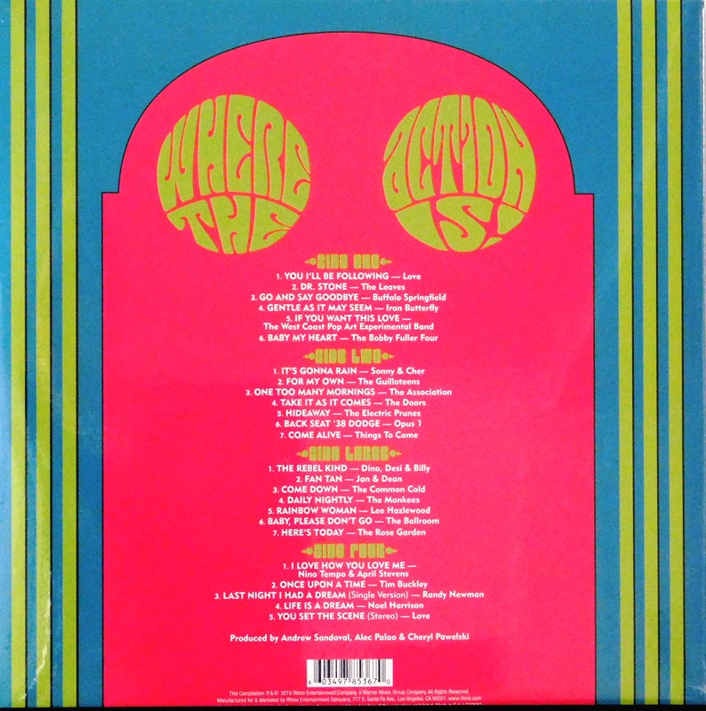 VARIOUS ARTISTS - WHERE THE ACTION IS! LOS ANGELES NUGGETS (2LP) VINYL