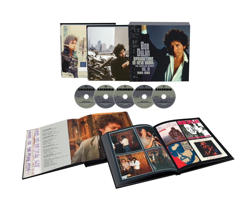 BOB DYLAN - SPRINGTIME IN NEW YORK (5CD) BOX SET (OPENED, MINT CODITION)