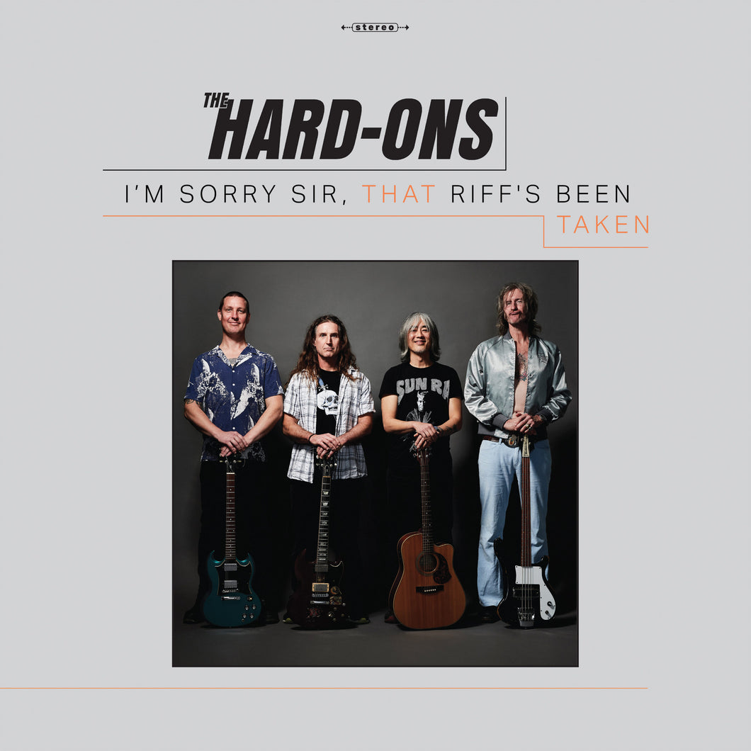 HARD-ON'S - IM SORRY SIR, THAT RIFFS BEEN TAKEN (CLEAR COLOURED) (USED VINYL 2021 AUS M-/M-)