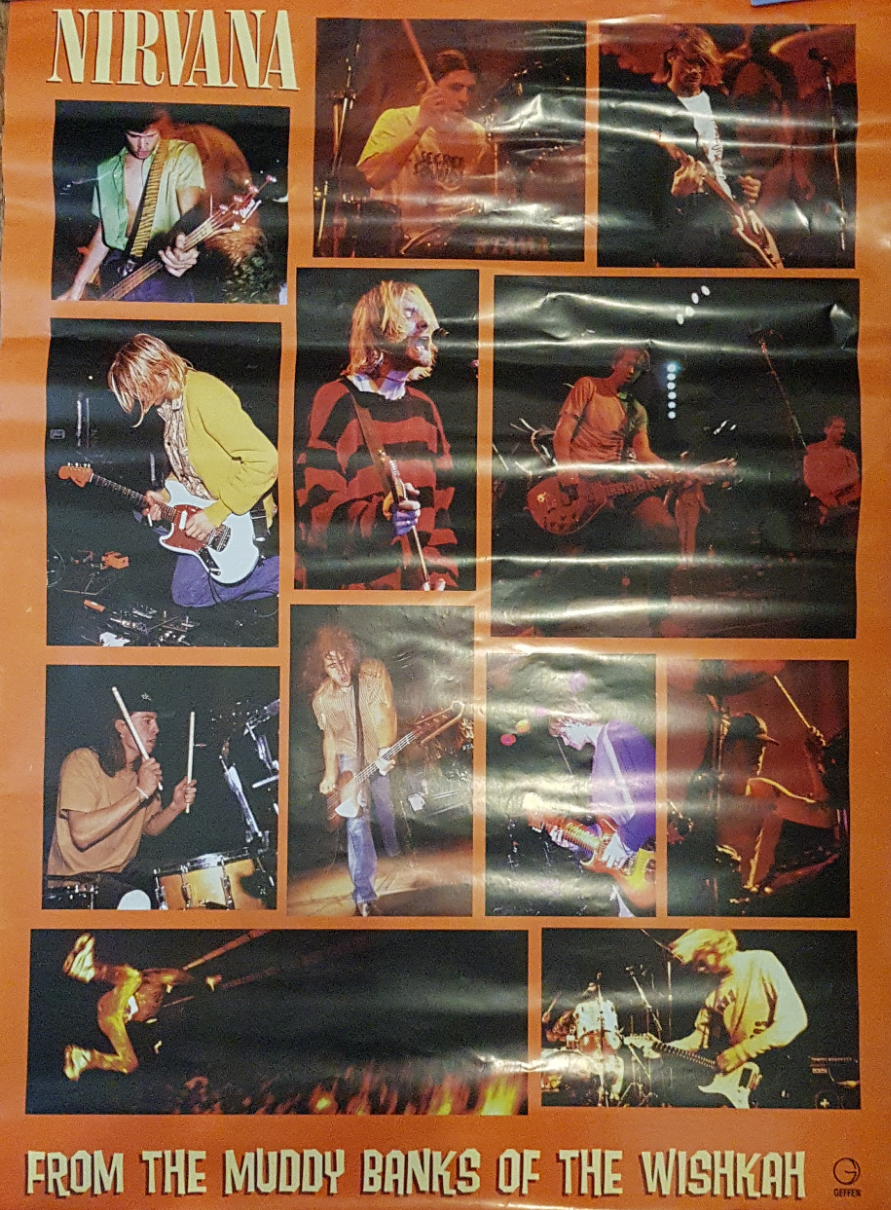 NIRVANA - FROM THE MUDDY BANKS OF WISHKAH (1996 USED) POSTER