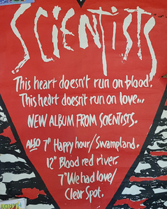 SCIENTISTS - THIS HEART AU GO GO (1984 USED) POSTER