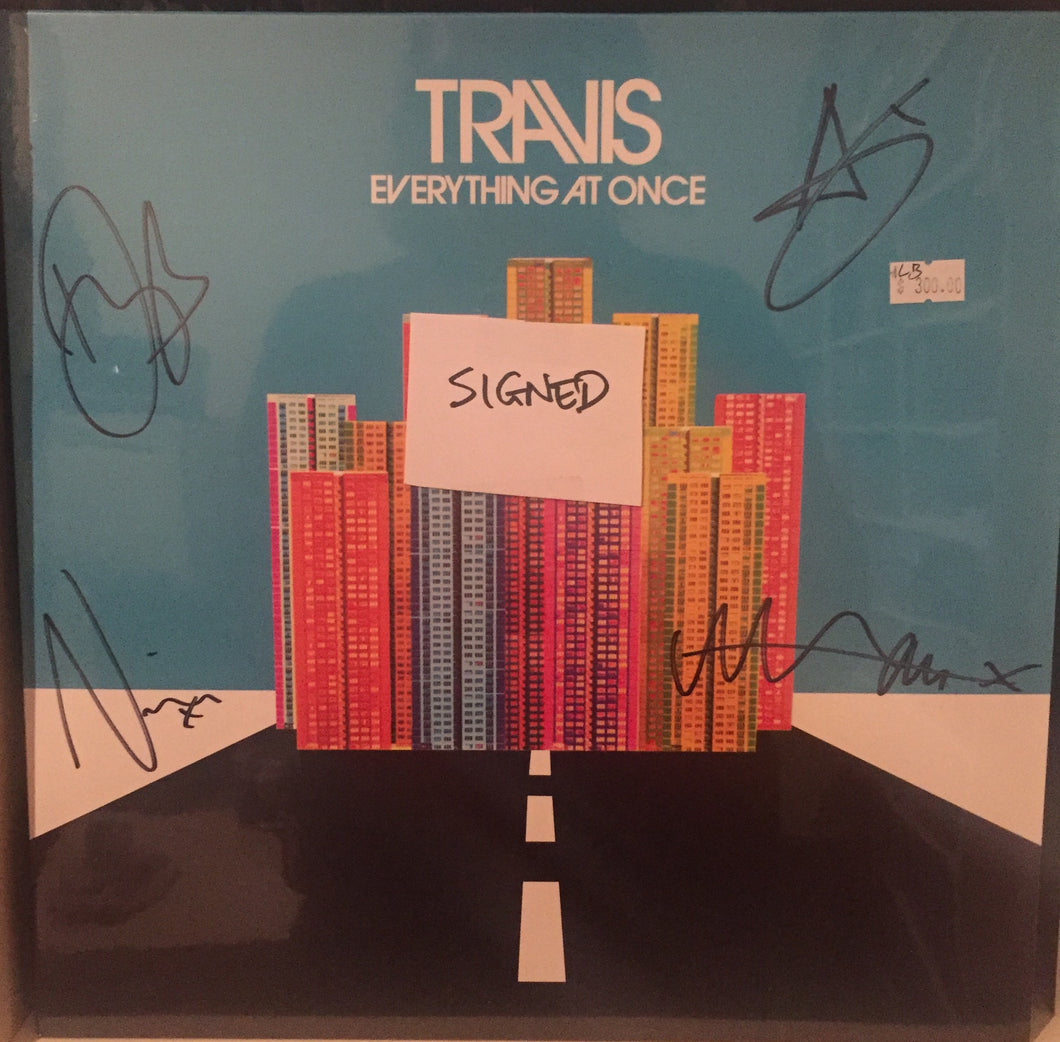 TRAVIS ‎- EVERYTHING AT ONCE (SIGNED!) VINYL