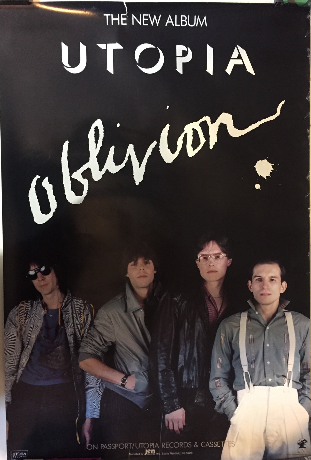 UTOPIA - OBLIVION (1983 USED) POSTER
