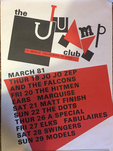 JUMP CLUB - MARCH 1981 LINE-UP (USED) POSTER