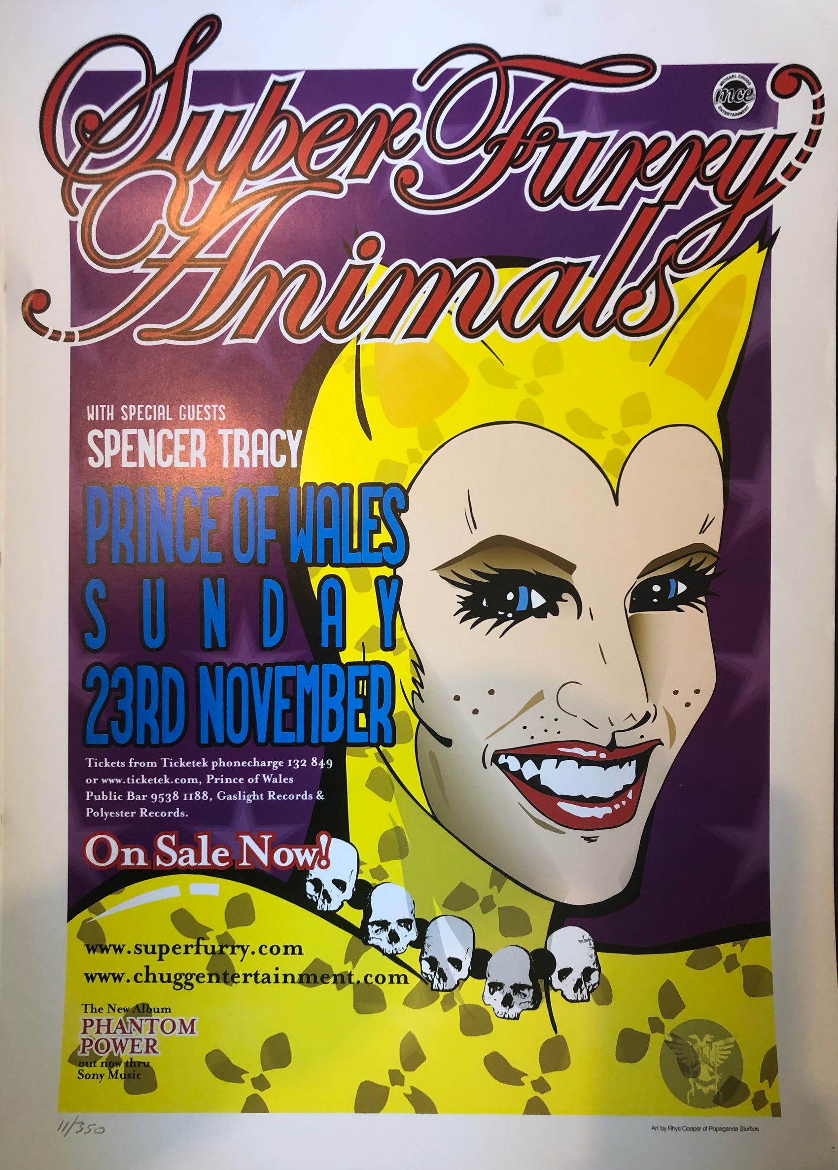SUPER FURRY ANIMALS - P.O.W. 2003 GIG POSTER