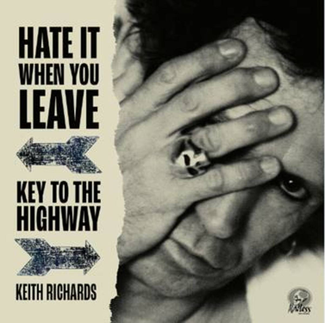 KEITH RICHARDS - HATE IT WHEN YOU LEAVE / KEY TO THE HIGHWAY (RED COLOURED 7