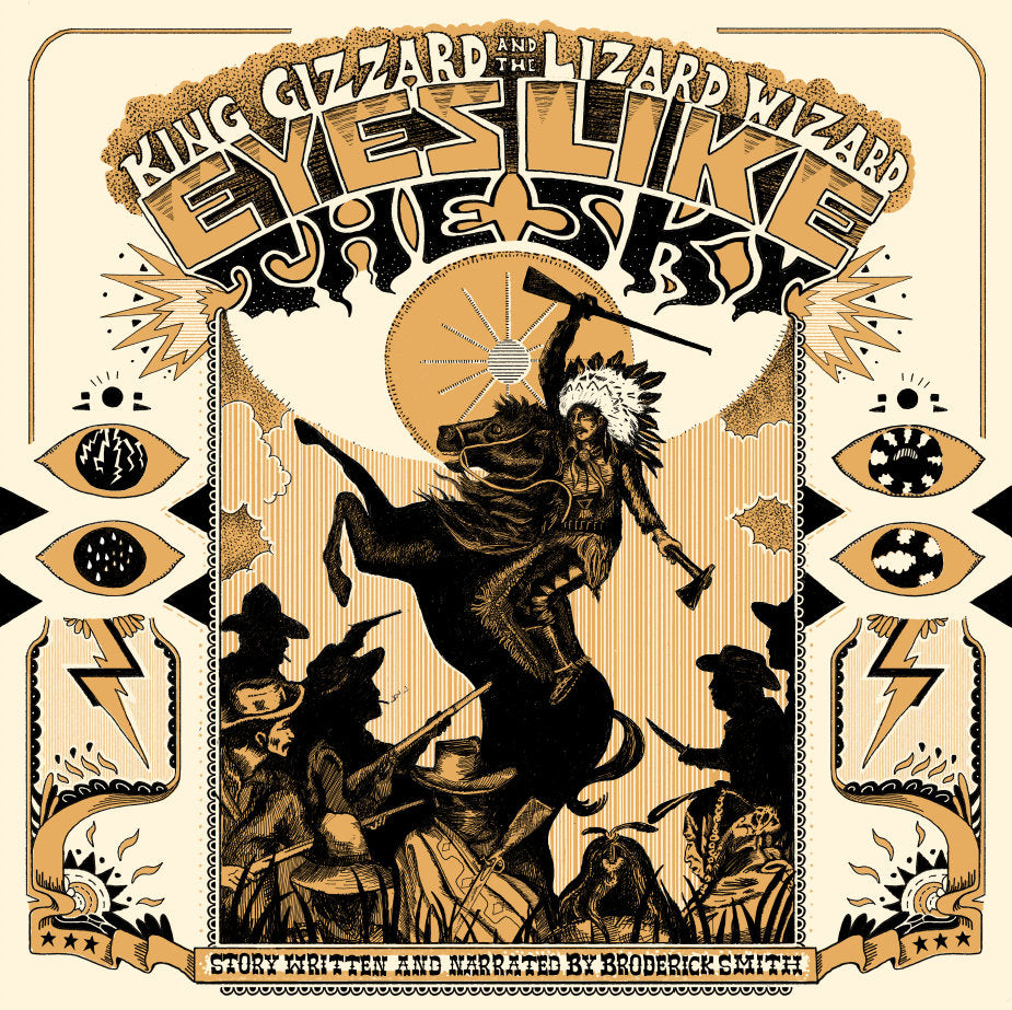 KING GIZZARD & THE LIZARD WIZARD - EYES LIKE THE SKY (ORANGE COLOURED) (USED VINYL 2018 AUS M-/M-)