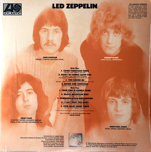 LED ZEPPELIN - SELF TITLED VINYL
