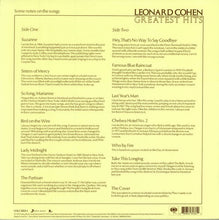 Load image into Gallery viewer, LEONARD COHEN - GREATEST HITS VINYL
