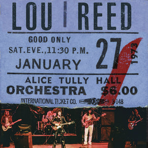 LOU REED - LIVE AT ALICE TULLY HALL, JANUARY 27 1973 2ND SHOW (BURGUNDY COLOURED 2LP) VINYL RSD 2020