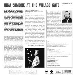 NINA SIMONE - AT THE VILLAGE GATE VINYL