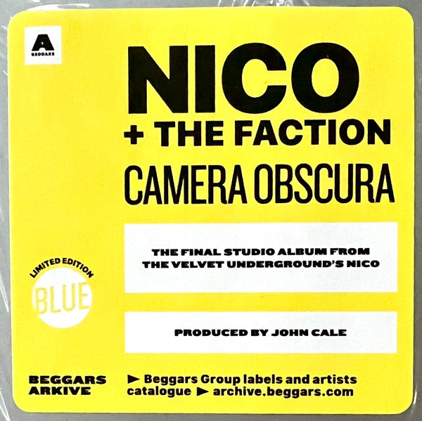 NICO - CAMERA OBSCURA (BLUE COLOURED RSD 2022) VINYL