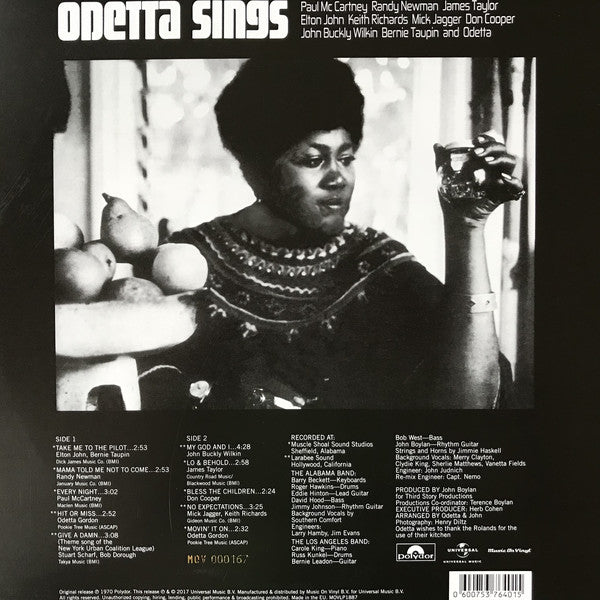 ODETTA - ODETTA SINGS (GOLD COLOURED) VINYL