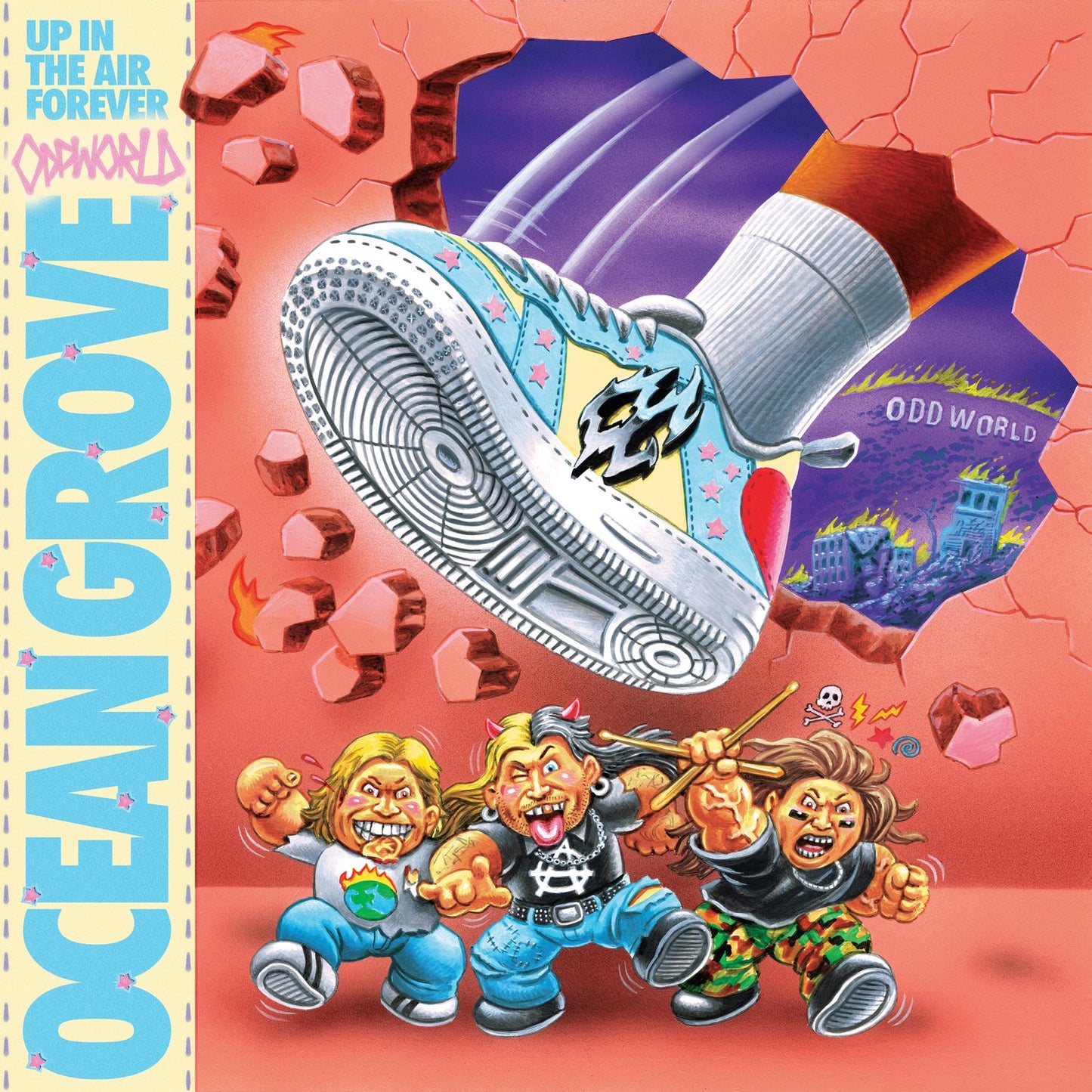 OCEAN GROVE - UP IN THE AIR FOREVER (NEON PURPLE COLOURED) VINYL