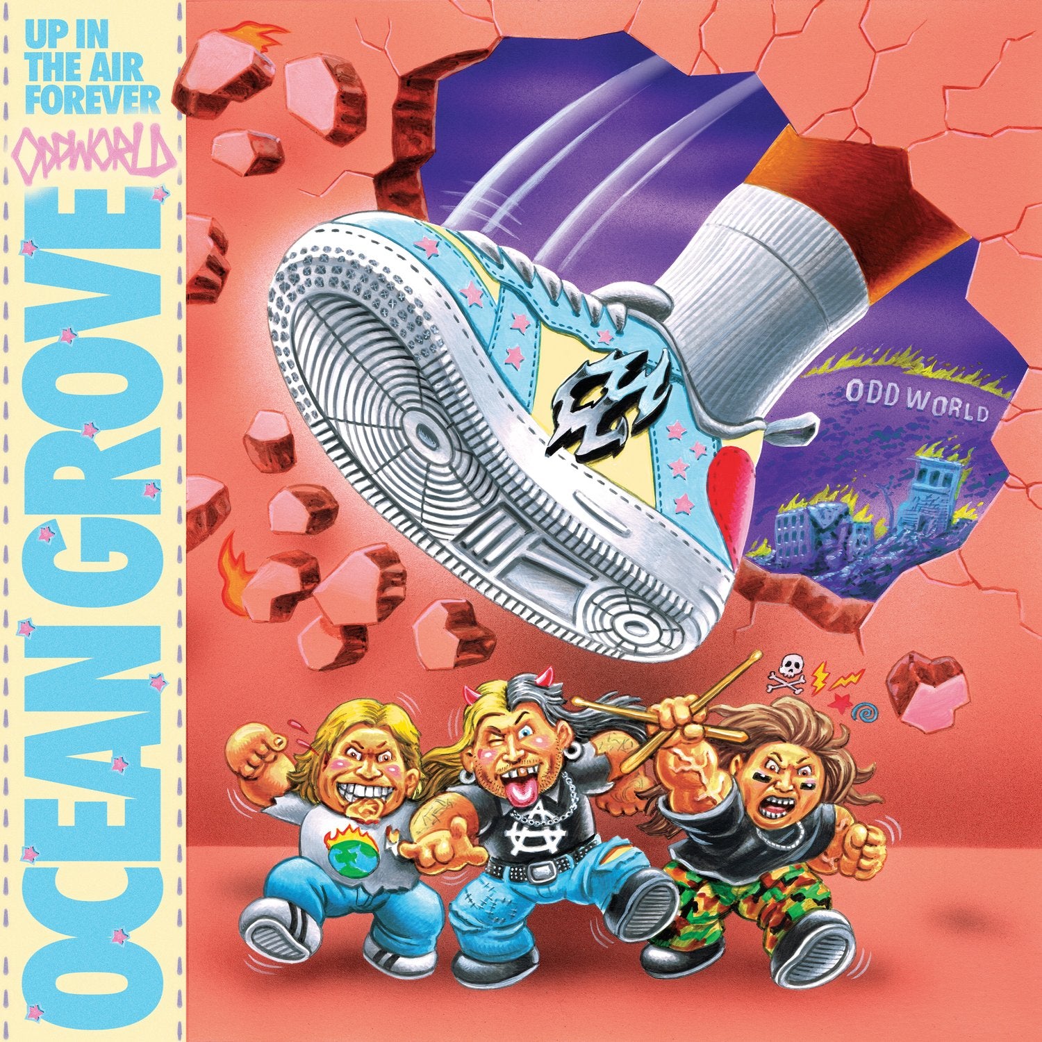OCEAN GROVE - UP IN THE AIR FOREVER (NEON PURPLE COLOURED) VINYL