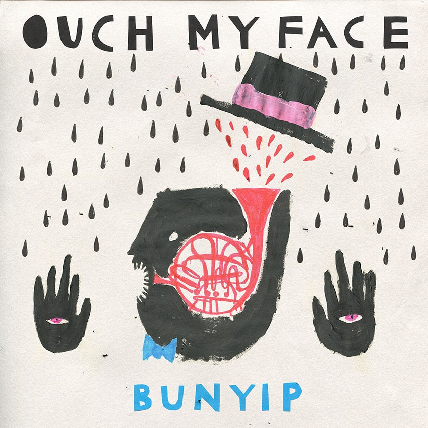 OUCH MY FACE - BUNYIP (SIGNED!) (WHITE COLOURED) (USED VINYL 2015 AUS M-/M-)
