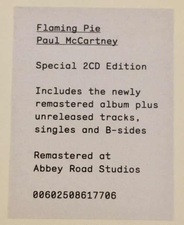 PAUL MCCARTNEY - FLAMING PIE 2CD