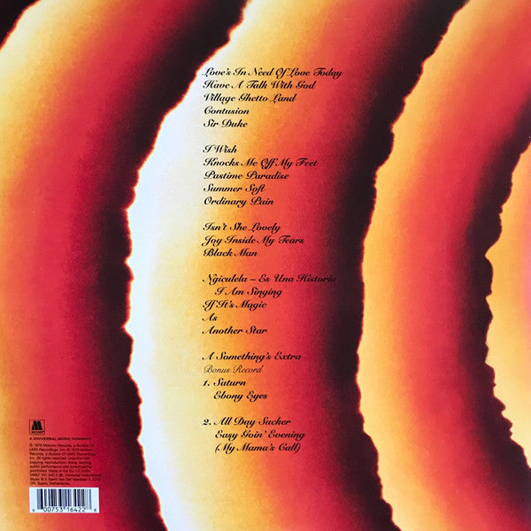 STEVIE WONDER - SONGS IN THE KEY OF LIFE (2LP + 7") VINYL