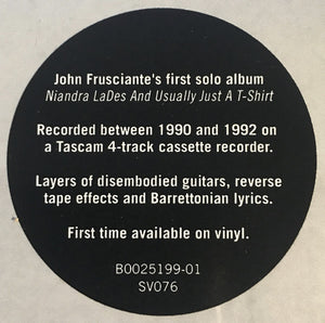 JOHN FRUSCIANTE - NIANDRA LADES AND USUALLY JUST A ... (2LP) VINYL