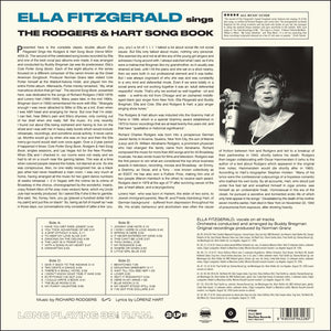 ELLA FITZGERALD - SINGS THE RODGERS & HART SONG BOOK (2LP) VINYL