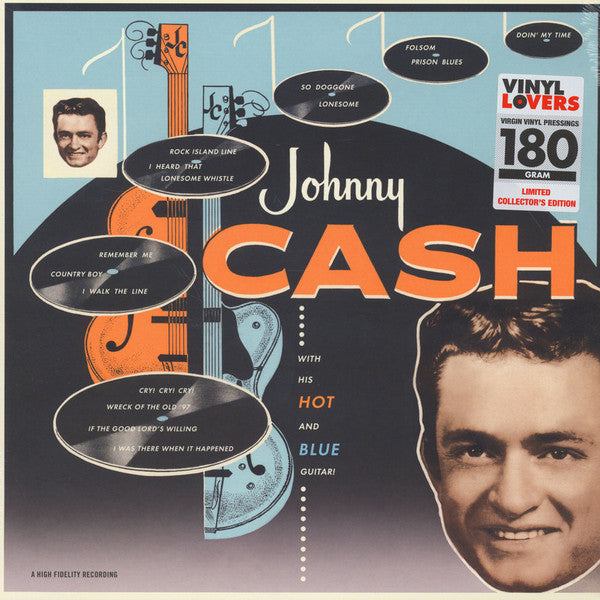 JOHNNY CASH - WITH HIS HOT & BLUE GUITAR VINYL