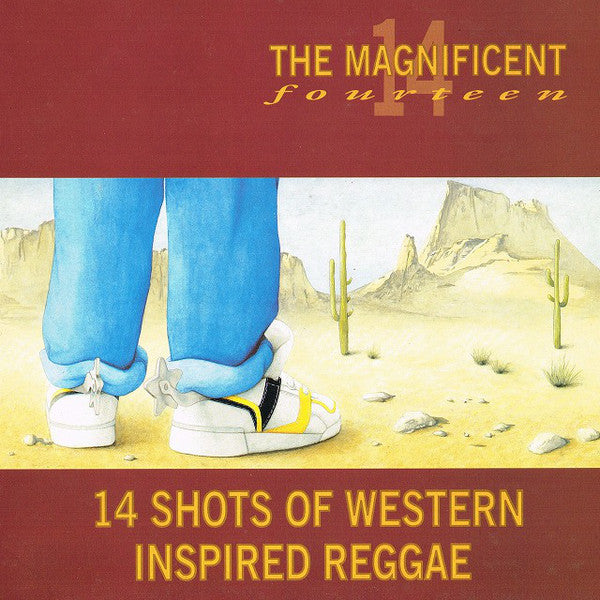 VARIOUS - THE MAGNIFICENT FOURTEEN : 14 SHOTS OF WESTERN INSPIRED REGGAE (USED VINYL 1990 UK M-/EX+)