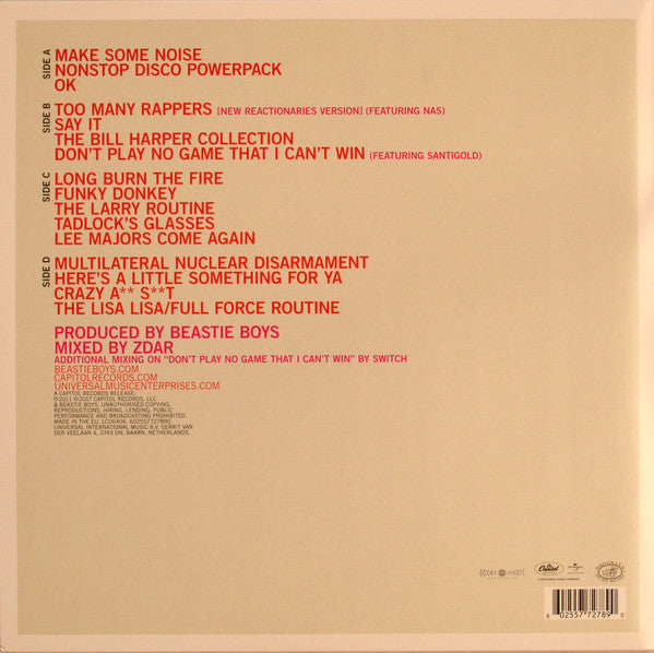 BEASTIE BOYS - HOT SAUCE COMMITTEE PART TWO (2LP) (USED VINYL 2017 EURO M-/M-)
