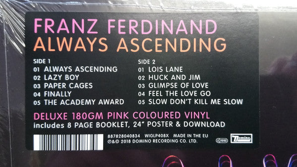 FRANZ FERDINAND - ALWAYS ASCENDING (BLUE AND WHITE COLOURED) VINYL + SIGNED PHOTO