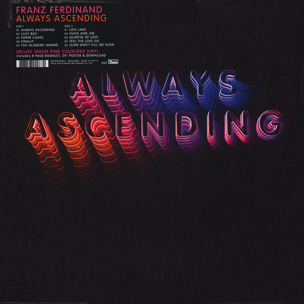 FRANZ FERDINAND - ALWAYS ASCENDING (BLUE AND WHITE COLOURED) VINYL + SIGNED PHOTO