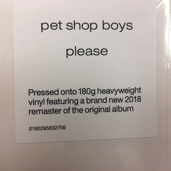 PET SHOP BOYS - PLEASE VINYL
