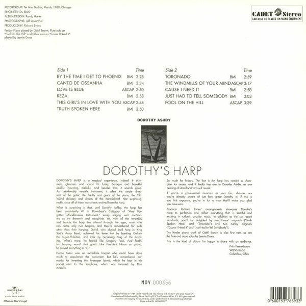 DOROTHY ASHBY - DOROTHY'S HARP VINYL