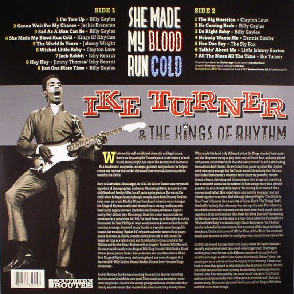 IKE TURNER & THE KINGS OF RHYTHM - SHE MADE MY BLOOD RUN COLD VINYL