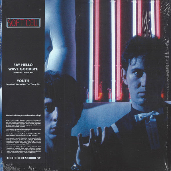 SOFT CELL - SAY HELLO WAVE GOODBYE / YOUTH (CLEAR) VINYL