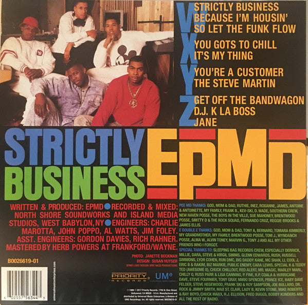 EPMD - STRICTLY BUSINESS (2LP) VINYL