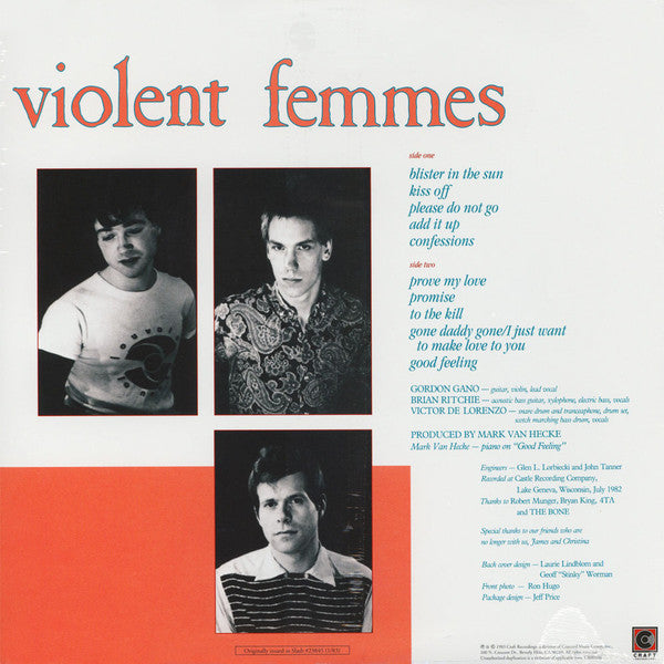 VIOLENT FEMMES - SELF TITLED VINYL